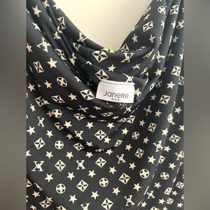 vintage sleeveless cowl neck top